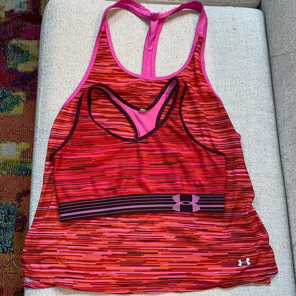 Under Armour Sports Bra & Tank Set L